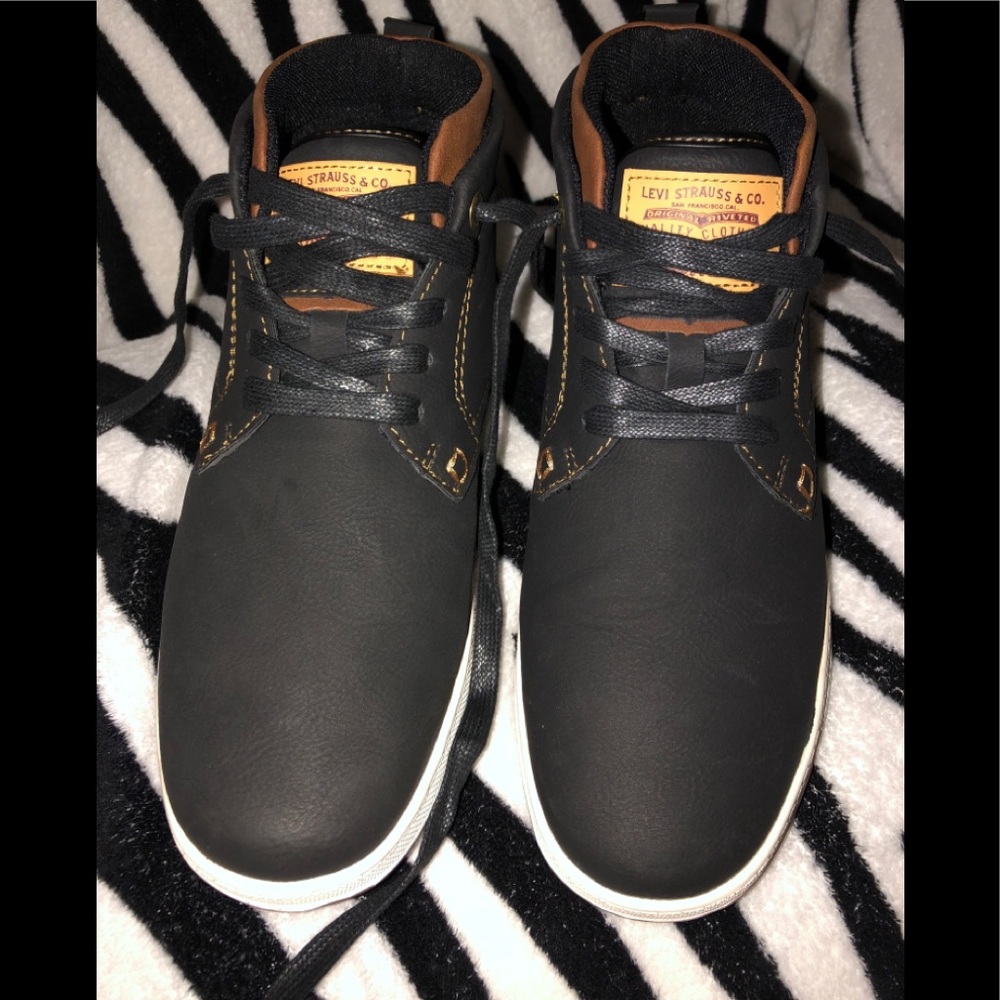 Levis Brand Black Boot—Men’s